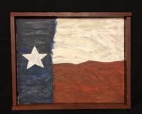 Wooden Texas Flag Tray 202//162